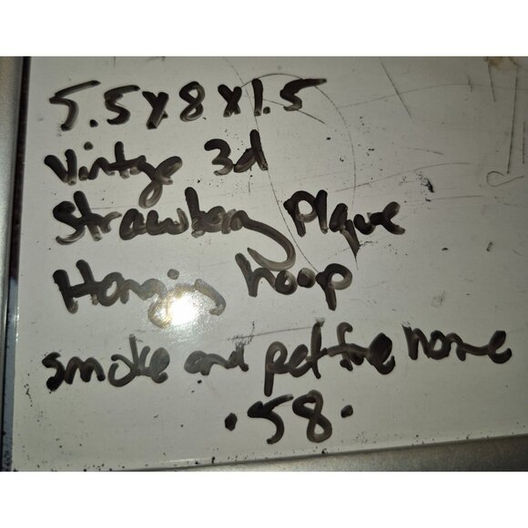 Vintage 3D Strawberry Wall Plaque Rare Decor - Picture 6 of 6